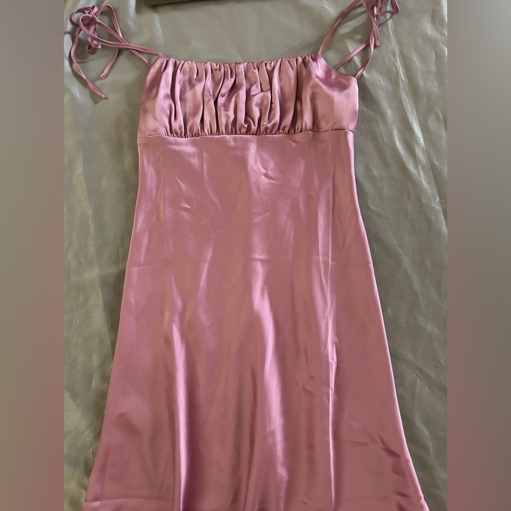 FOREVER 21 pink silk dress